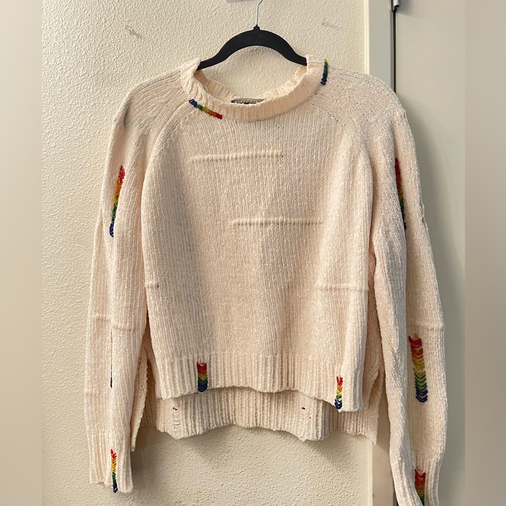 Honey Punch Rainbow beaded Sweater